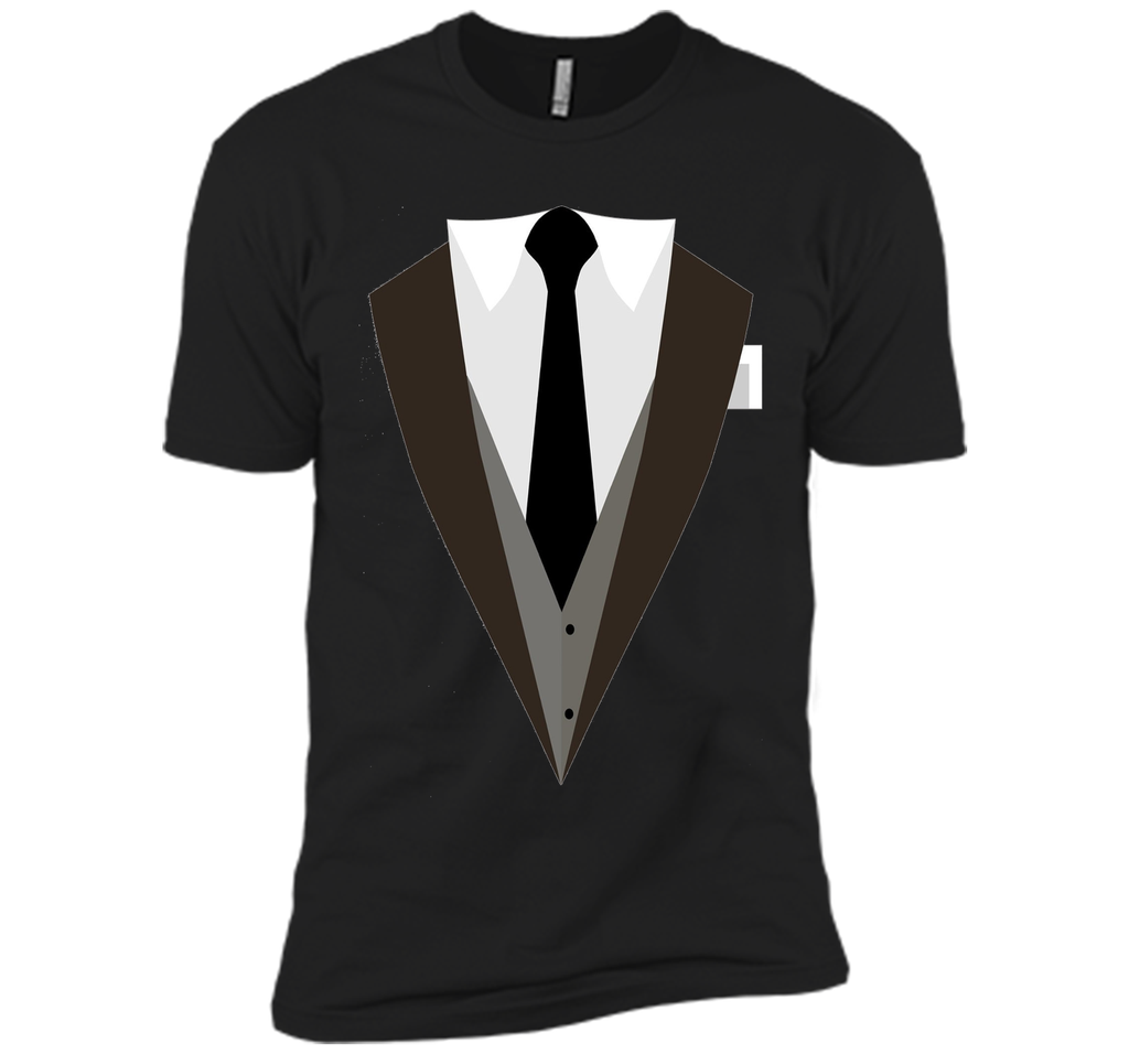 Printed Suit & Tie Vest Tuxedo T-Shirt