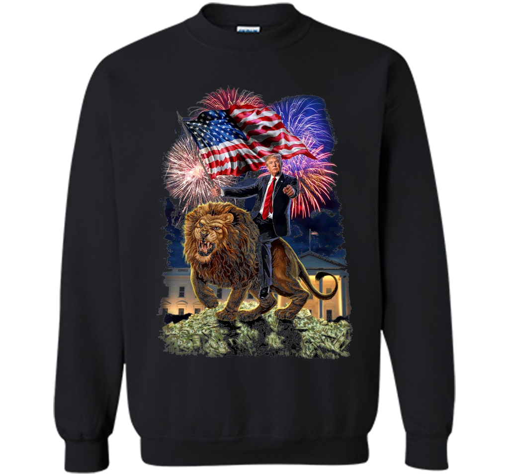 T-Shirt - Republican President Donald Trump Riding War Lion