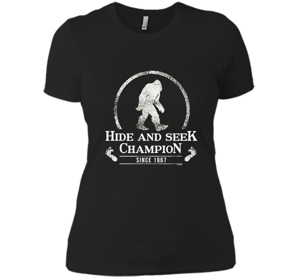 Hide & Seek Champion Since 1967 T-shirt Funny Bigfoot Gift