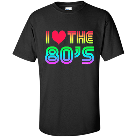 I Love the 80's Eighties Gaming Rainbow T-Shirt