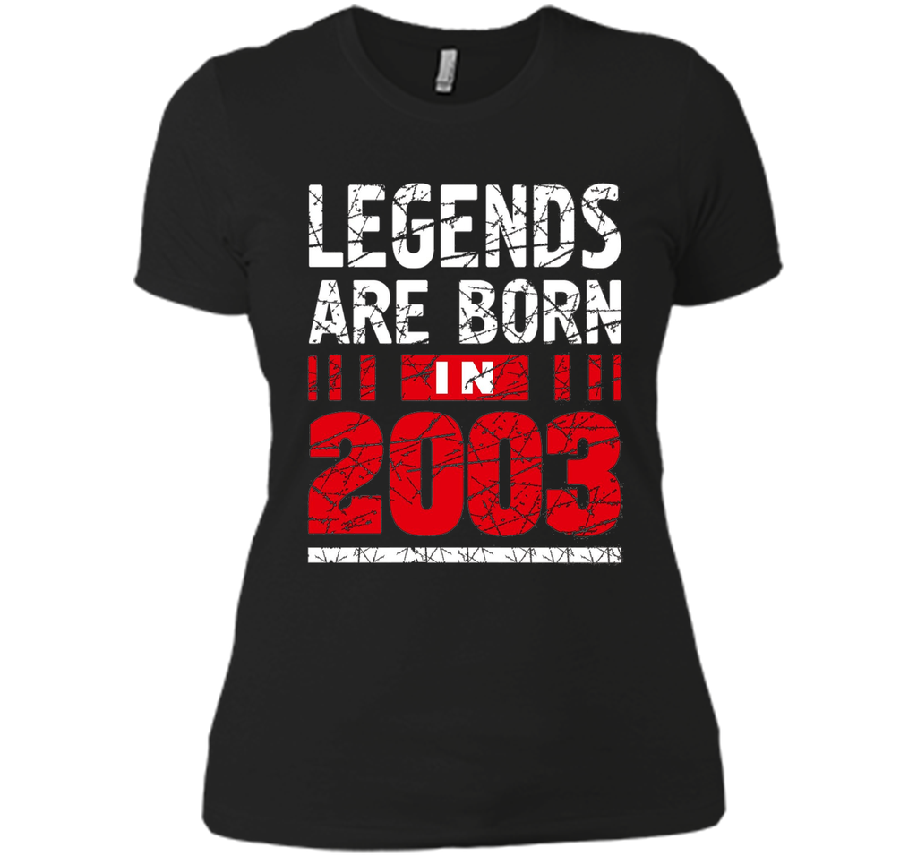 Legends Are Born in 2003 T Shirt Birthday Teenager Gift 14th