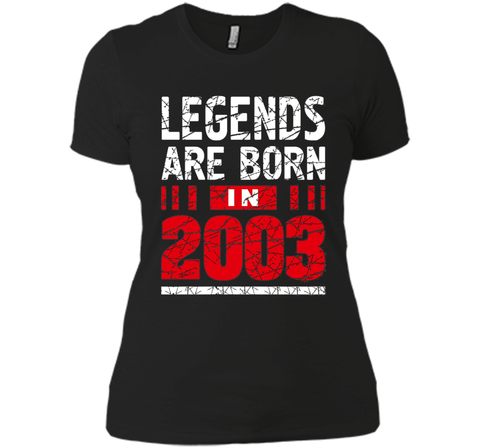 Legends Are Born in 2003 T Shirt Birthday Teenager Gift 14th