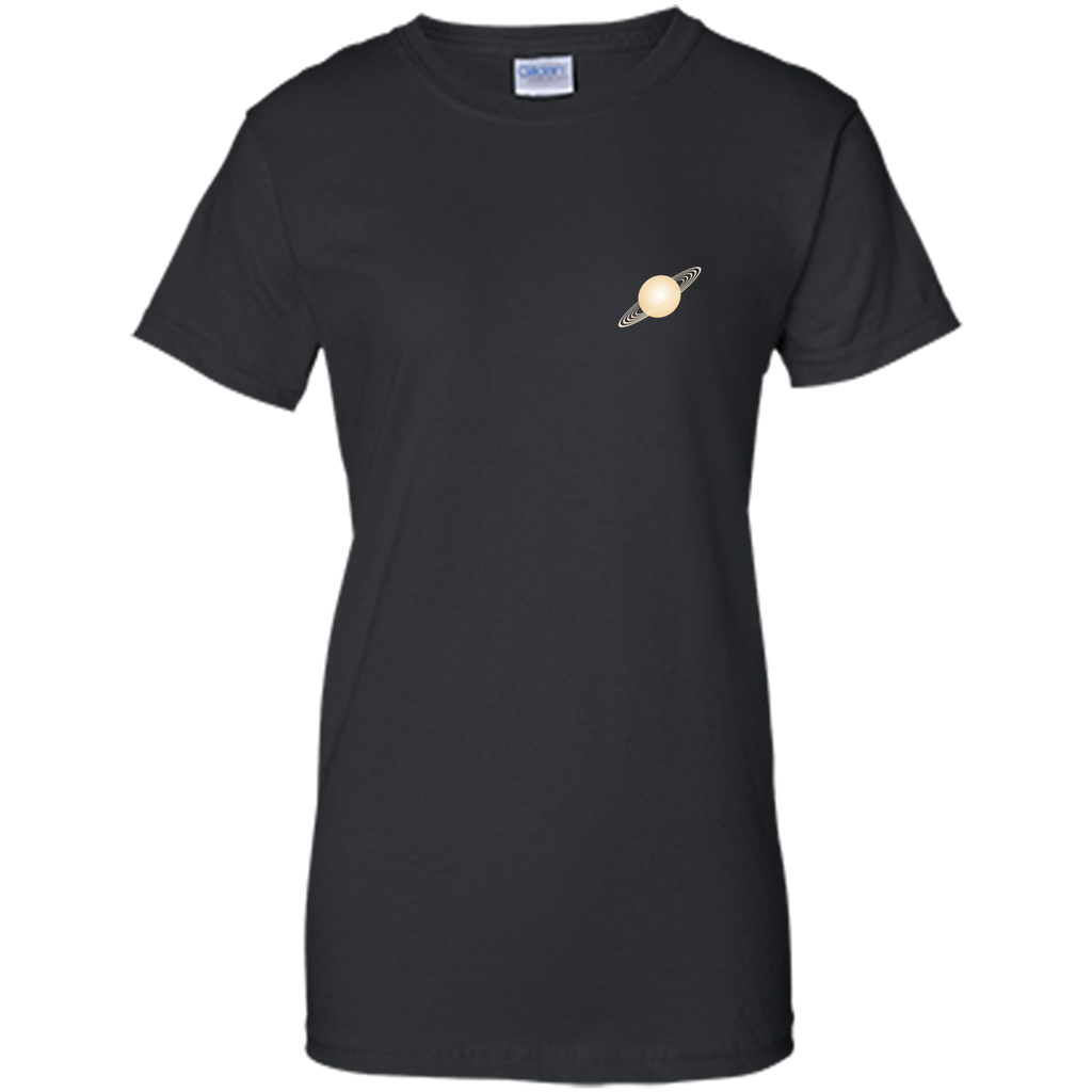 Saturn Rings Planet Space Small Logo T-Shirt