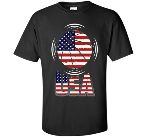 Basketball T Shirt with USA Flag Awesome T Shirt