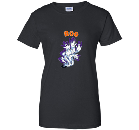 Boo Ghosts Halloween T shirt Ladies Custom