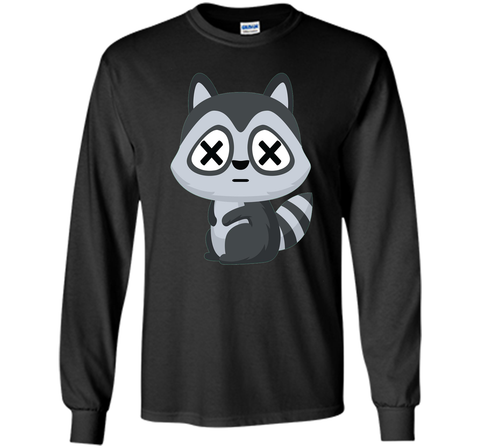 Raccoon Fainting Emoji Shirt T-Shirt Racoon Coon Tee