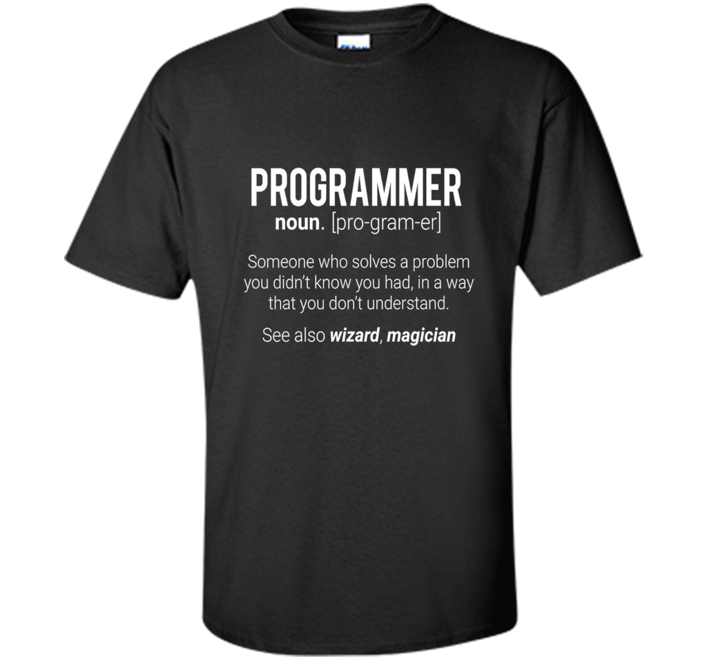 Funny Programmer Meaning T-Shirt - Programmer Noun Defintion