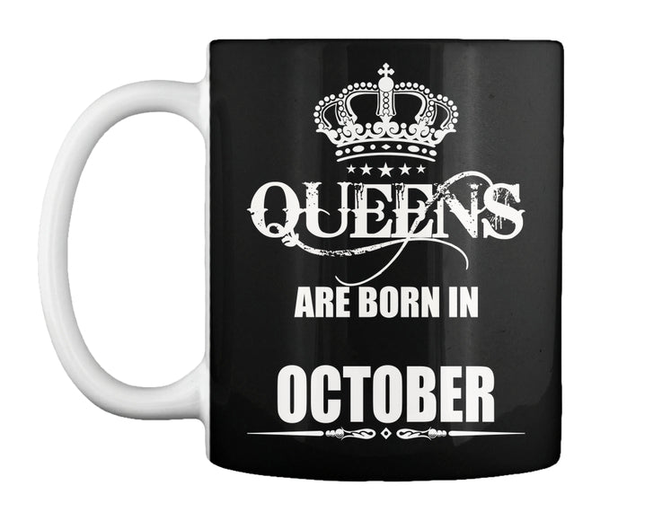 QUEENS ARE BORN IN OCTOBER T-SHIRTS