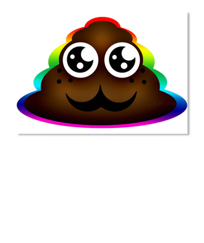 Happy Rainbow Poop Emoji