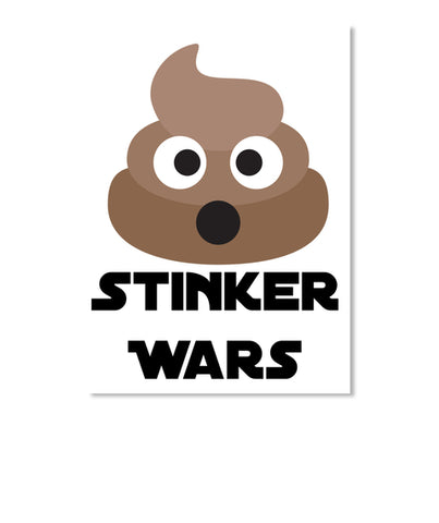 Stinker Wars Funny Poo Emoji Onsie