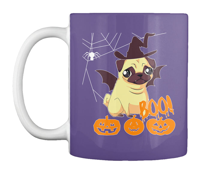 Cute Pug Style Halloween dog lovers Tee