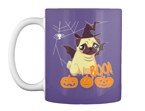 Cute Pug Style Halloween dog lovers Tee