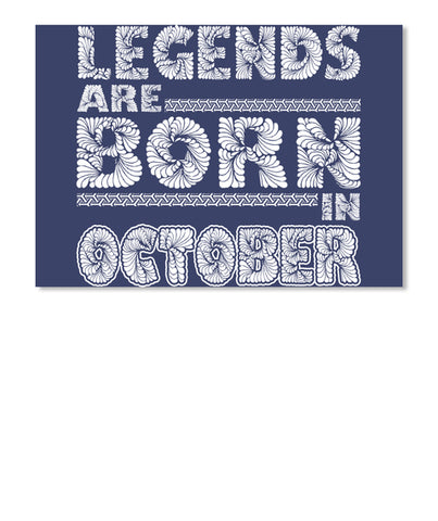 Legends Are Born In October T-shirt