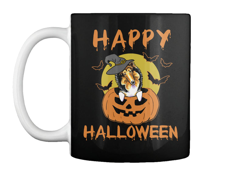 Collie Dog - Happy Halloween