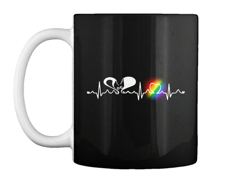 LGBT Lesbian Pride HeartBeat Full Color