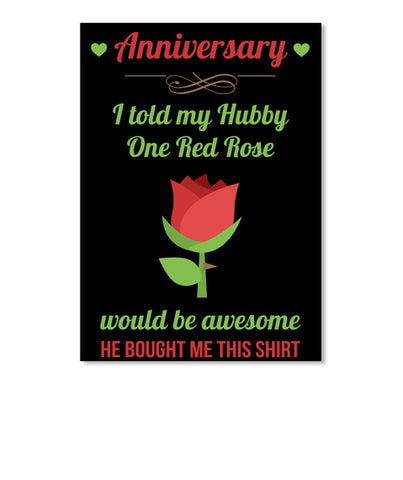 Anniversary for Wife - One Red Rose
