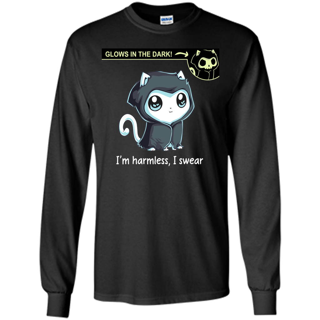grim kitty, i'm harmless, i wear-lovely cat-lovely animal t shirt