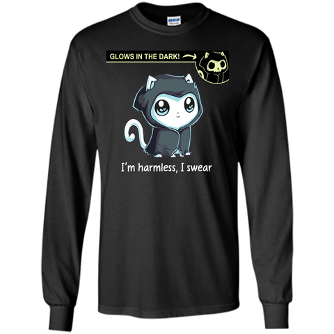 grim kitty, i'm harmless, i wear-lovely cat-lovely animal t shirt