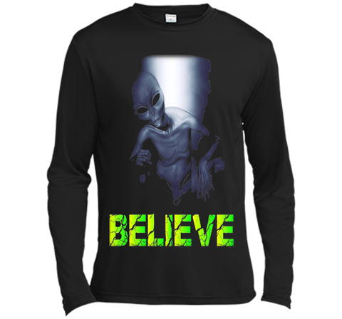 Believe, Space Aliens Do Exist, UFO Alien Scary Tshirt