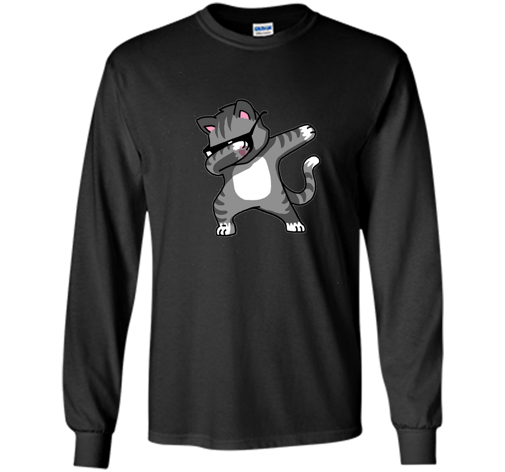 Dabbing Cat Funny Shirt Dab Hip Hop Dabbing Kitten