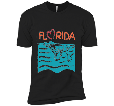 Florida Swimming Alligator Souvenir T-shirt