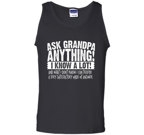 Men's Ask Grandpa Anything T-Shirt Funny Gift for Father's Day Tee