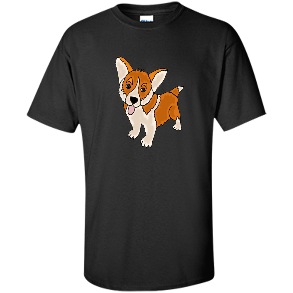 funny cool welsh corgi puppy dog art T-Shirt