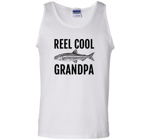 Men's REEL Cool Grandpa Fishing T Shirt for Fisherman Grandfather