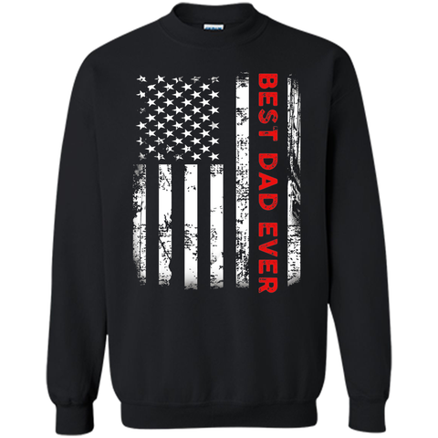 Men's Best Dad Ever American Flag Tshirt For Fathers Day