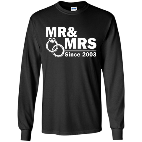 Mr And Mrs Since 2003 T Shirt- 14th Wedding Anniversary