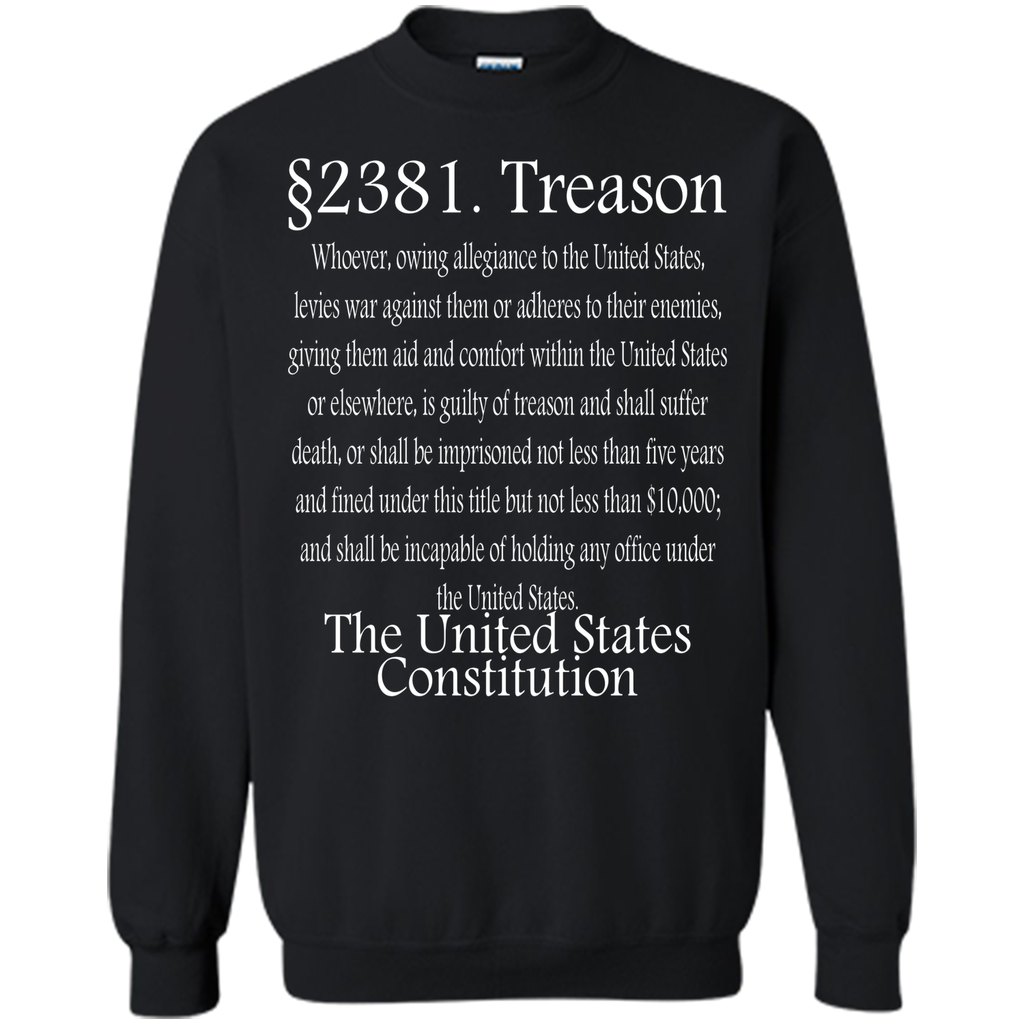 Double Sided Anti Trump Impeach 45 T-shirt + Treason Law