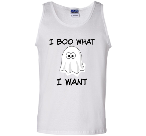 Funny Halloween Tank Top, I BOO What I want