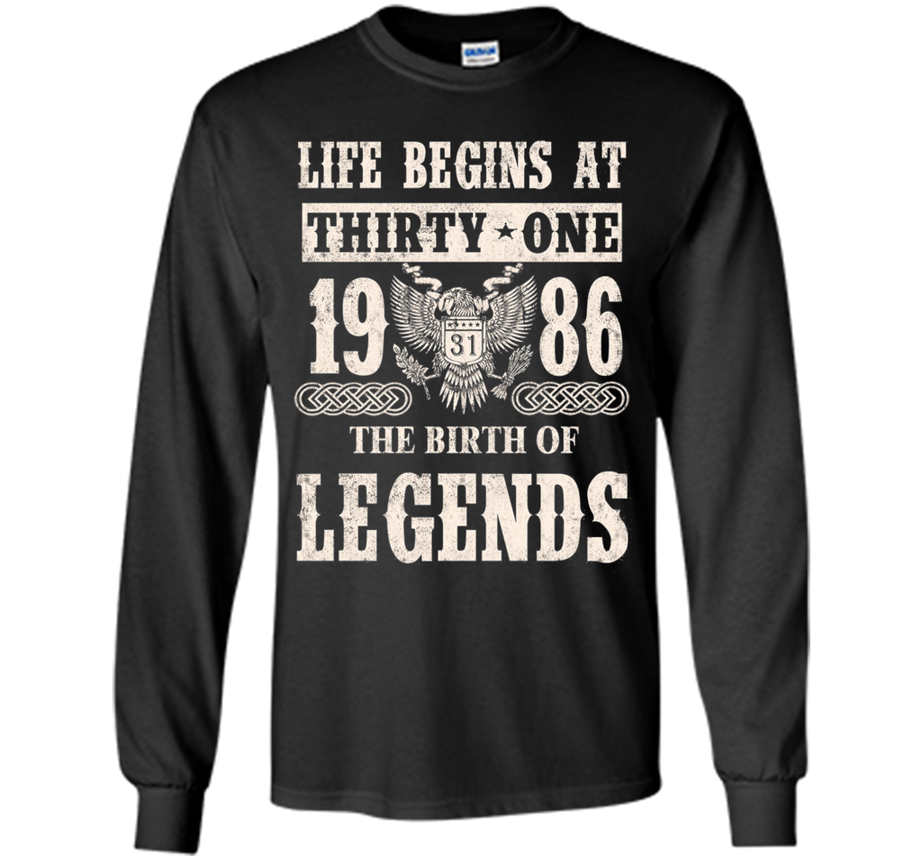 Life Begin At Thirty-One 1986 T Shirt