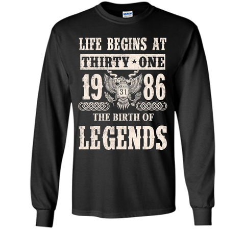 Life Begin At Thirty-One 1986 T Shirt