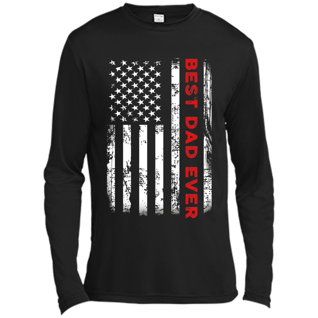Men's Best Dad Ever American Flag Tshirt For Fathers Day