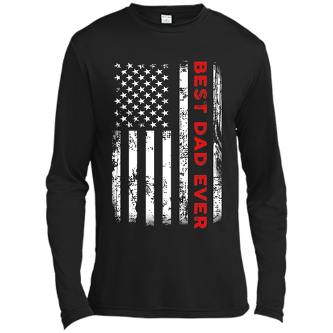 Men's Best Dad Ever American Flag Tshirt For Fathers Day