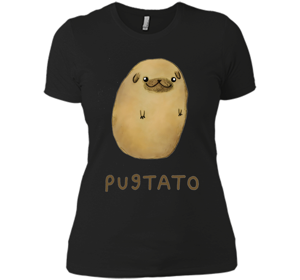 Funny Cute Dog Pug Potato T-Shirt