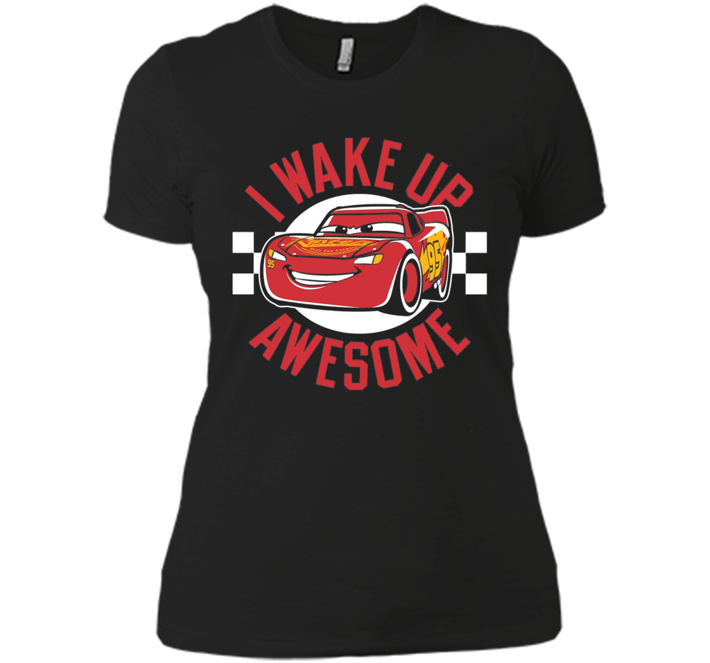 Disney Pixar Cars 3 McQueen Wake Up Awesome Graphic T-Shirt