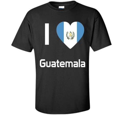 I love Guatemala T Shirt Flag of from Guatemalan tee