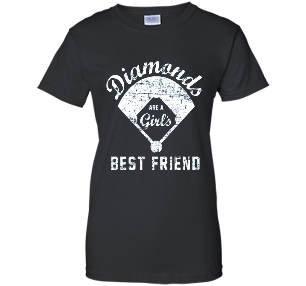 Diamonds are a Girl's Best Friend T Shirt, Softball Mom Gift
