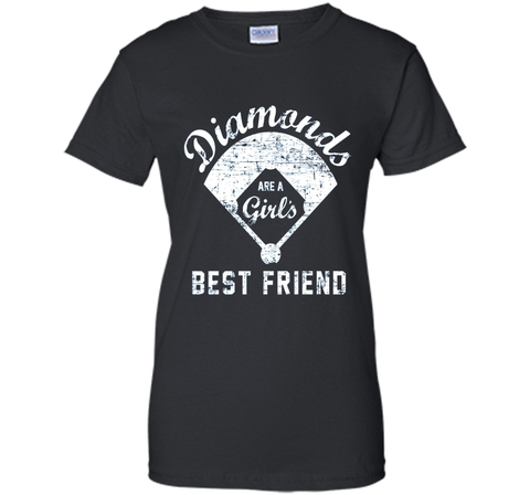 Diamonds are a Girl's Best Friend T Shirt, Softball Mom Gift