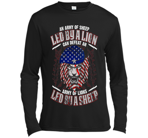 An Army Of Sheep Led By A Lion Can Defeat T-shirt