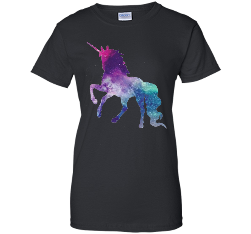 Unicorn Sparkle Space Galaxy Unicorn Print T Shirt Tee