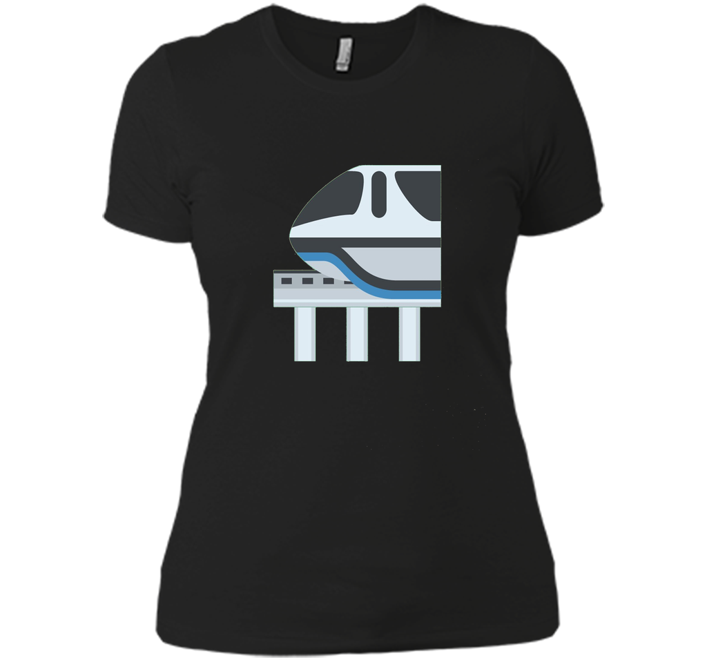 Monorail Emoji T-Shirt Train Ride Track Futuristic Electric