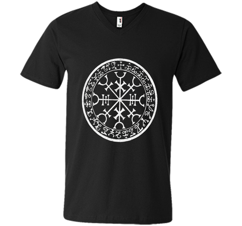 Seal of the Traveler Tee Pagan Occult Witch Wiccan Mens Printed V-Neck T SHIRT
