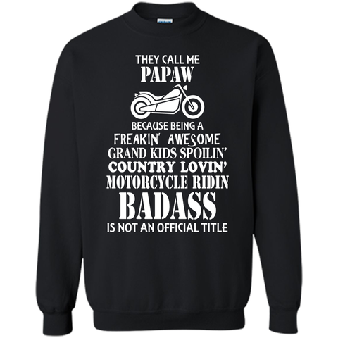 Men's They Call Me Papaw Motorcycle Biker Shirt Great Gift