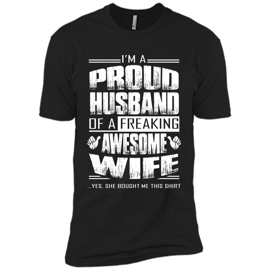 I am A Proud Husband Of A Freaking Awesome Wife cool shirt