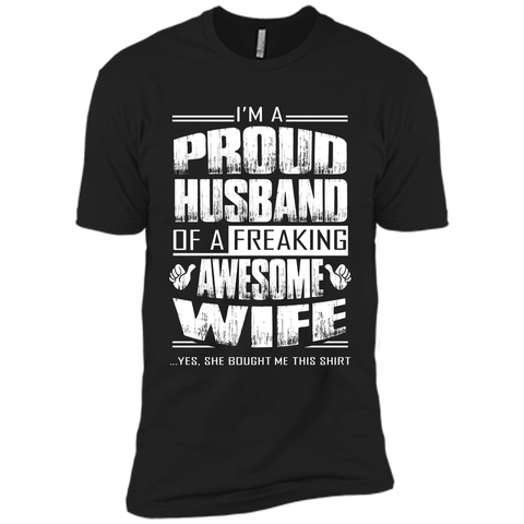 I am A Proud Husband Of A Freaking Awesome Wife cool shirt