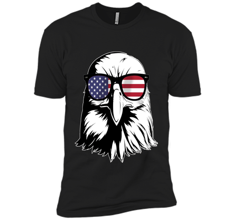 Bald Eagle T Shirt Patriotic Sunglass Shirt Red, White & Blu