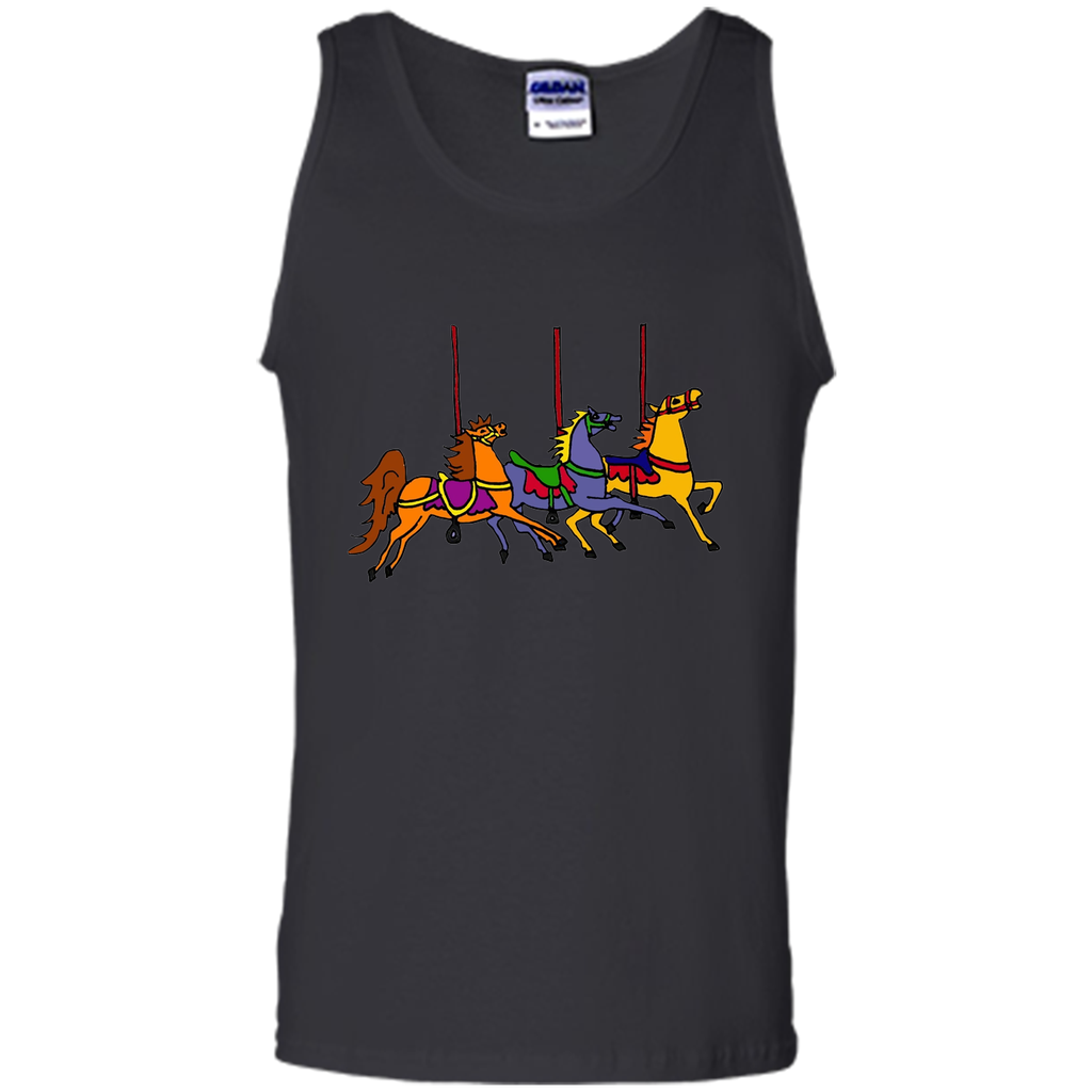 Smiletodaytees Fun Carousel Horses Art T-shirt